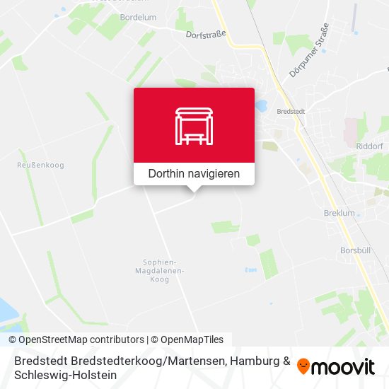 Bredstedt Bredstedterkoog / Martensen Karte