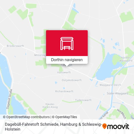 Dagebüll-Fahretoft Schmiede Karte