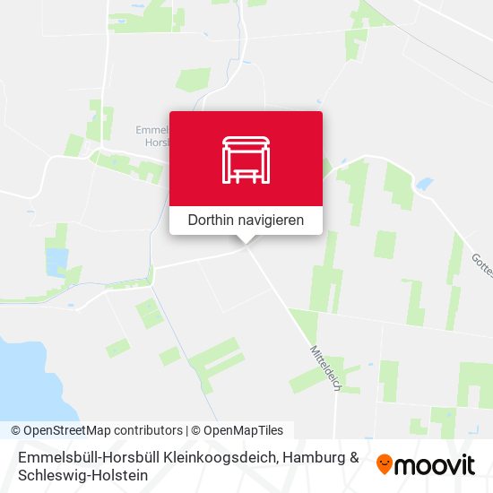 Emmelsbüll-Horsbüll Kleinkoogsdeich Karte