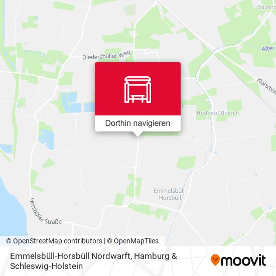 Emmelsbüll-Horsbüll Nordwarft Karte