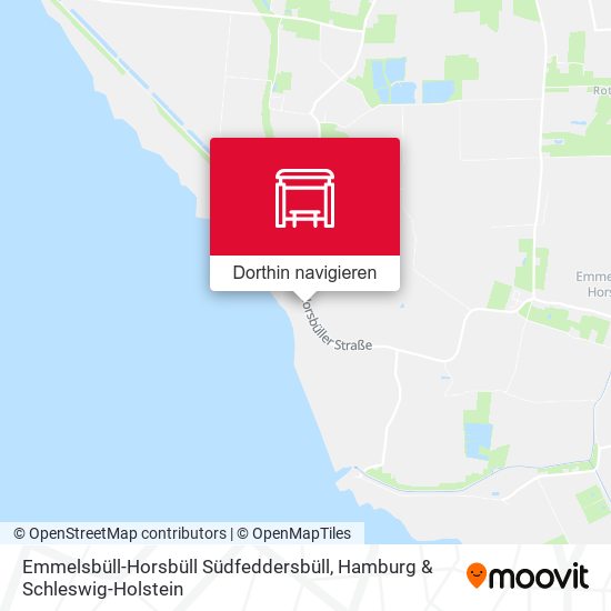 Emmelsbüll-Horsbüll Südfeddersbüll Karte