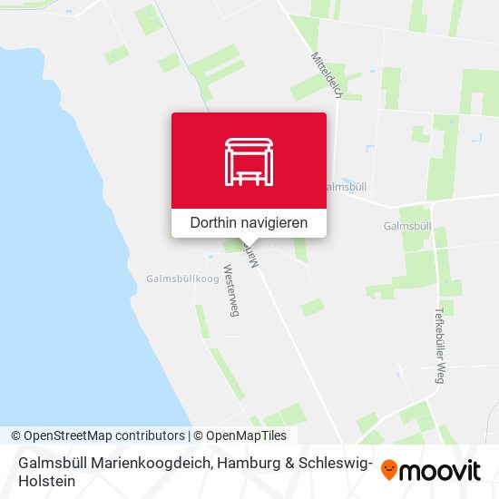 Galmsbüll Marienkoogdeich Karte