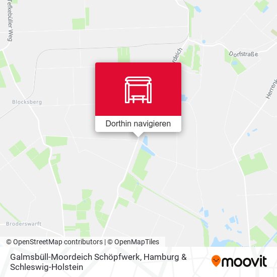 Galmsbüll-Moordeich Schöpfwerk Karte