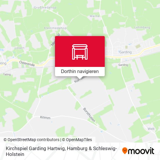 Kirchspiel Garding Hartwig Karte