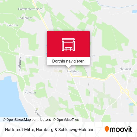 Hattstedt Mitte Karte