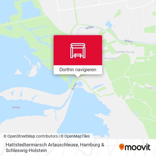 Hattstedtermarsch Arlauschleuse Karte