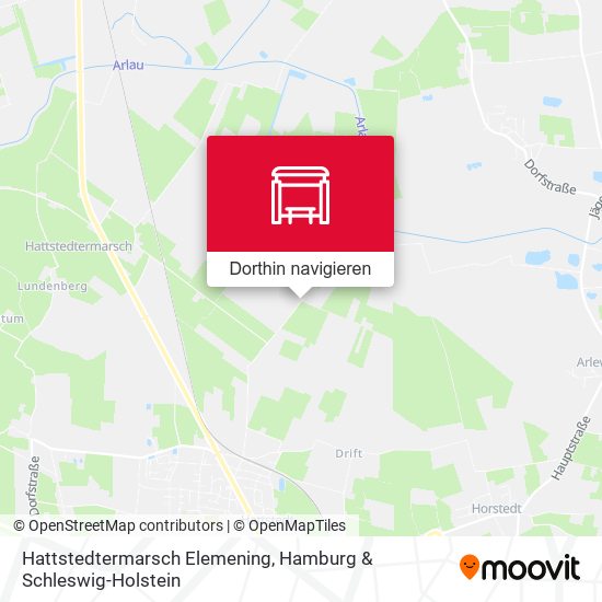 Hattstedtermarsch Elemening Karte