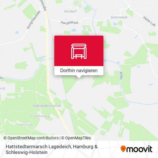 Hattstedtermarsch Lagedeich Karte