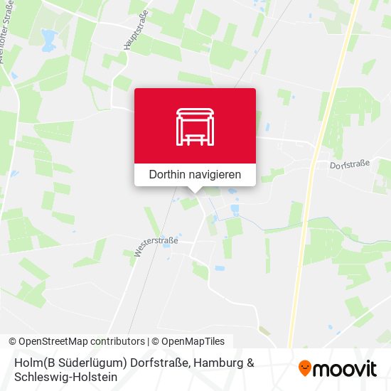 Holm(B Süderlügum) Dorfstraße Karte