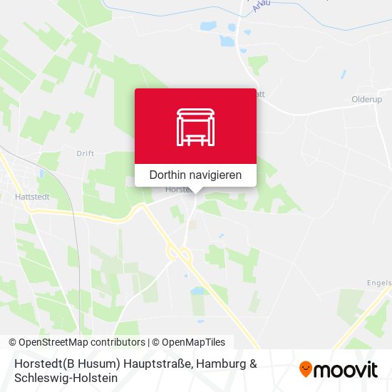 Horstedt(B Husum) Hauptstraße Karte