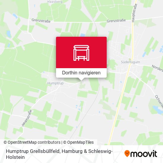 Humptrup Grellsbüllfeld Karte