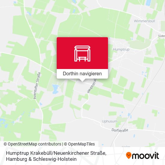 Humptrup Krakebüll / Neuenkirchener Straße Karte