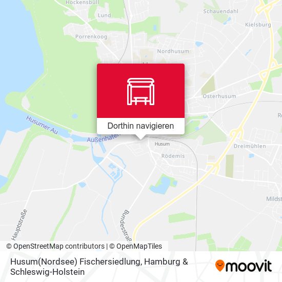 Husum(Nordsee) Fischersiedlung Karte