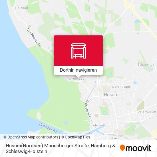 Husum(Nordsee) Marienburger Straße Karte