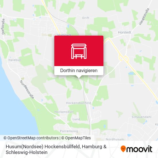 Husum(Nordsee) Hockensbüllfeld Karte