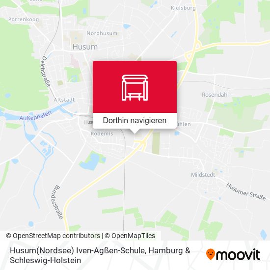 Husum(Nordsee) Iven-Agßen-Schule Karte