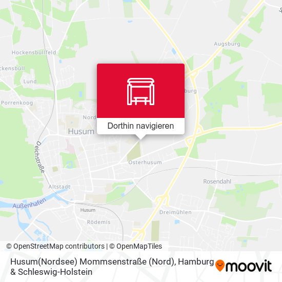 Husum(Nordsee) Mommsenstraße (Nord) Karte