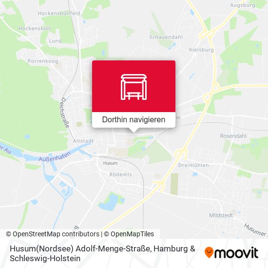 Husum(Nordsee) Adolf-Menge-Straße Karte