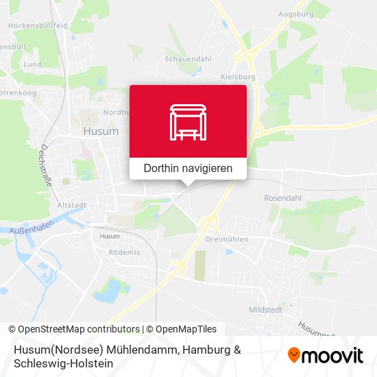 Husum(Nordsee) Mühlendamm Karte