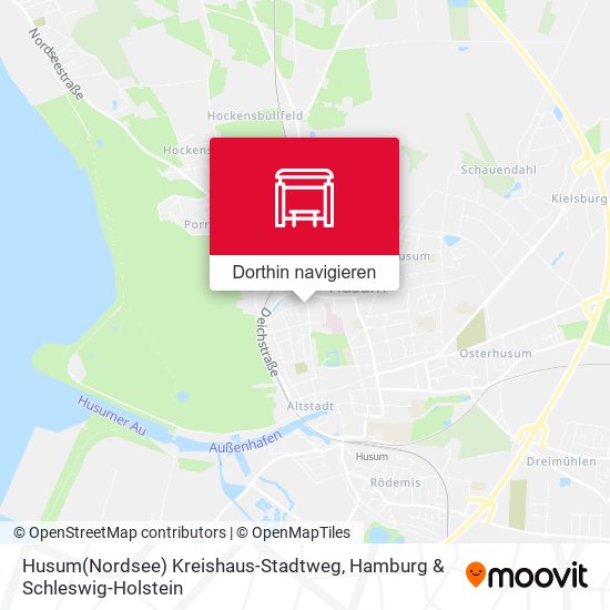 Husum(Nordsee) Kreishaus-Stadtweg Karte
