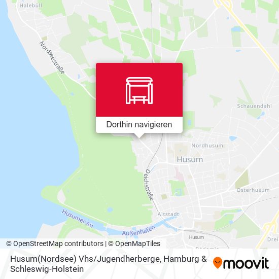 Husum(Nordsee) Vhs / Jugendherberge Karte
