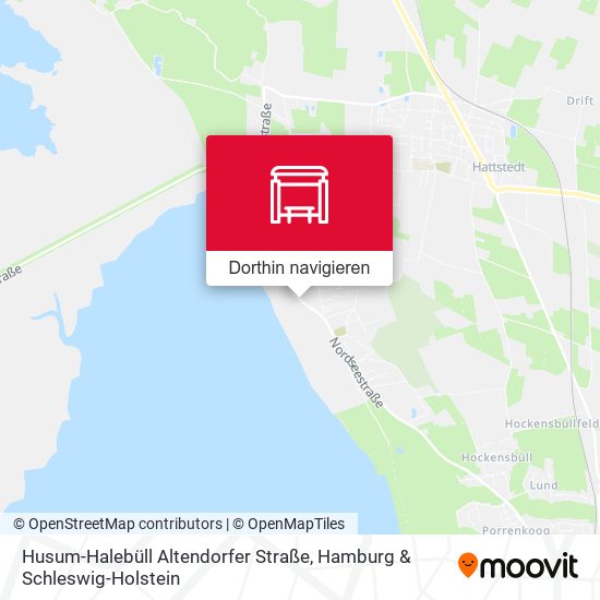 Husum-Halebüll Altendorfer Straße Karte