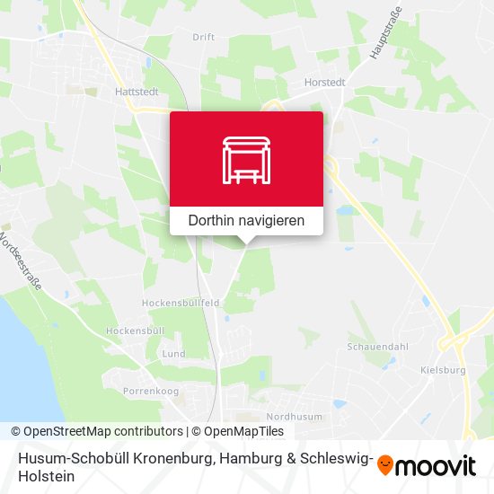 Husum-Schobüll Kronenburg Karte