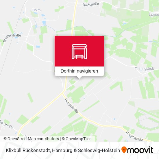 Klixbüll Rückenstadt Karte