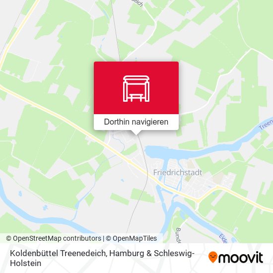 Koldenbüttel Treenedeich Karte