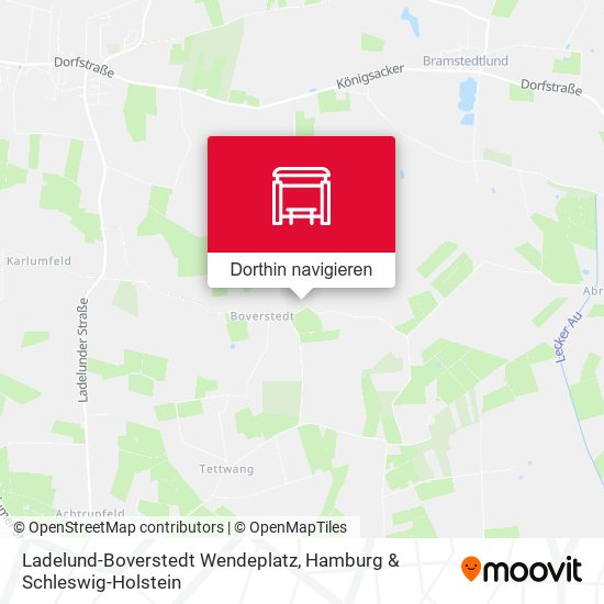 Ladelund-Boverstedt Wendeplatz Karte