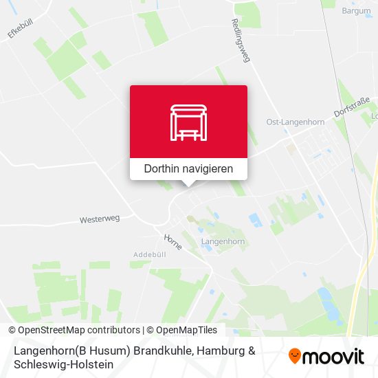 Langenhorn(B Husum) Brandkuhle Karte