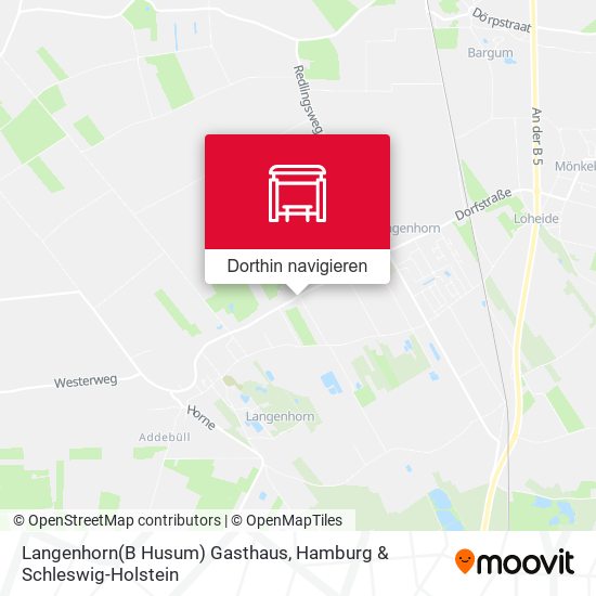 Langenhorn(B Husum) Gasthaus Karte