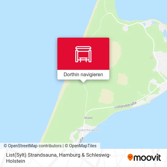 List(Sylt) Strandsauna Karte
