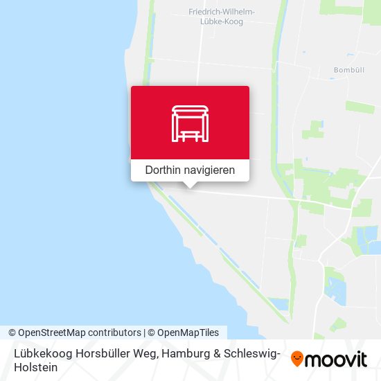 Lübkekoog Horsbüller Weg Karte