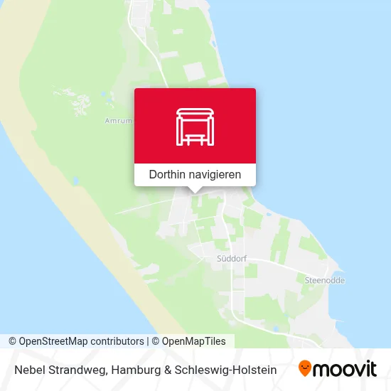 Nebel Strandweg Karte