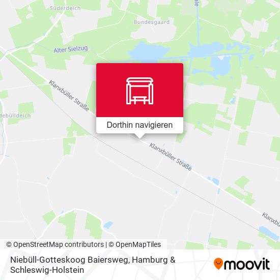 Niebüll-Gotteskoog Baiersweg Karte