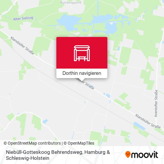 Niebüll-Gotteskoog Behrendsweg Karte