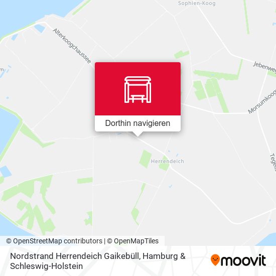 Nordstrand Herrendeich Gaikebüll Karte