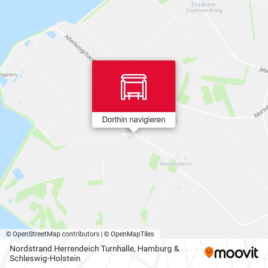 Nordstrand Herrendeich Turnhalle Karte