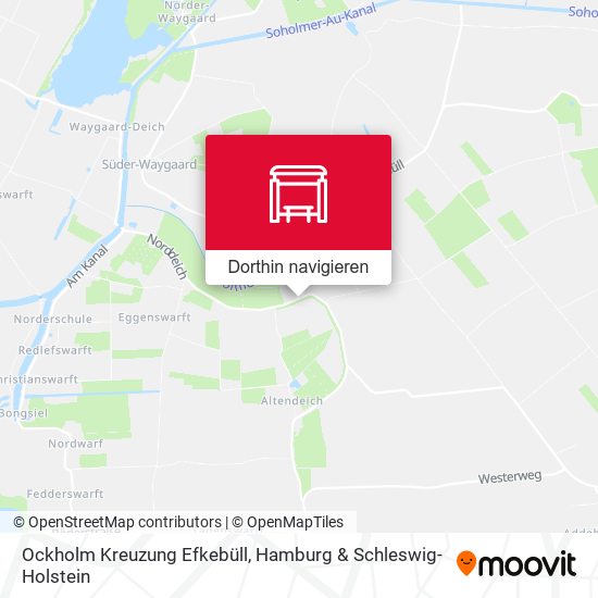 Ockholm Kreuzung Efkebüll Karte