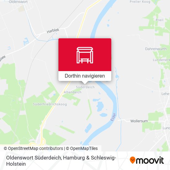 Oldenswort Süderdeich Karte