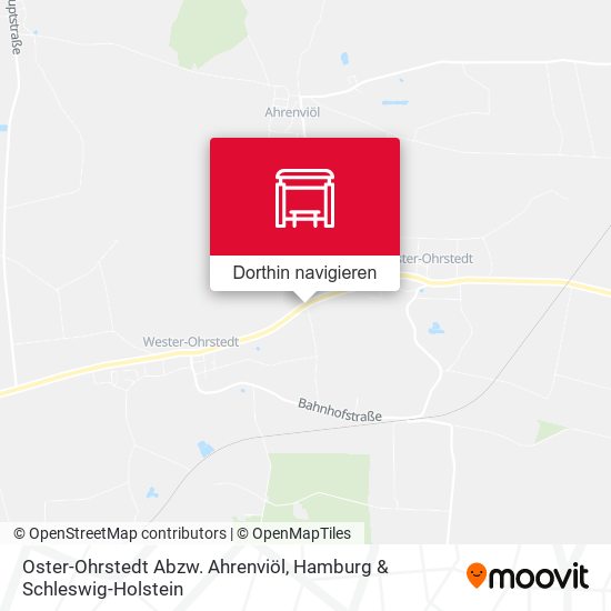 Oster-Ohrstedt Abzw. Ahrenviöl Karte