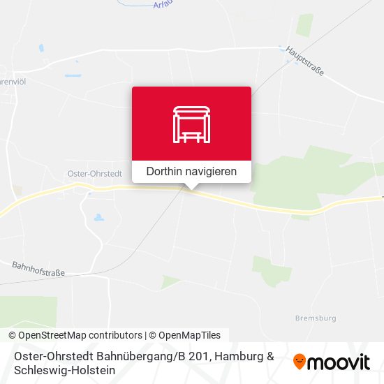Oster-Ohrstedt Bahnübergang / B 201 Karte