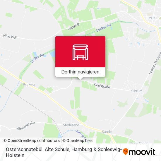 Osterschnatebüll Alte Schule Karte