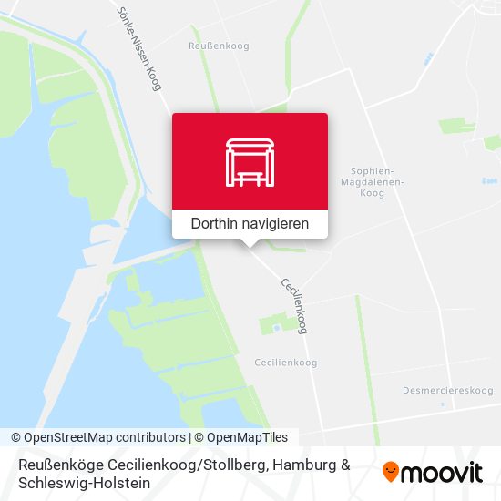 Reußenköge Cecilienkoog / Stollberg Karte