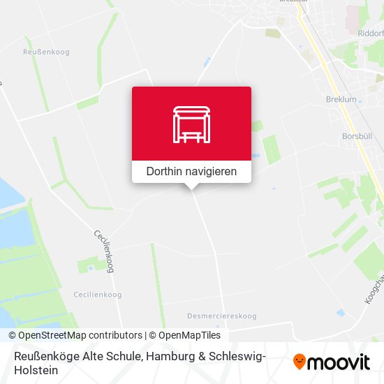 Reußenköge Alte Schule Karte