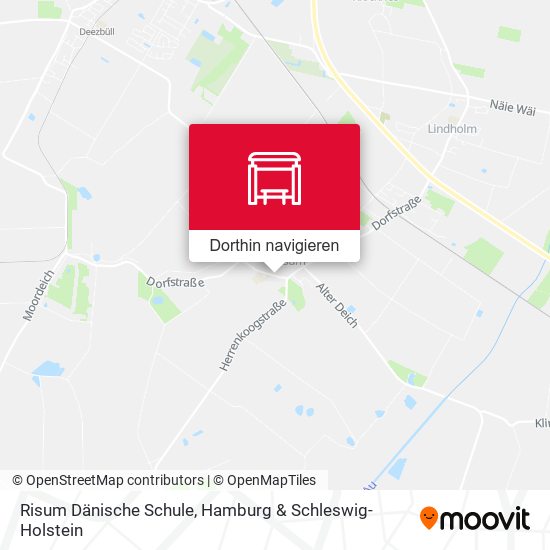 Risum Dänische Schule Karte