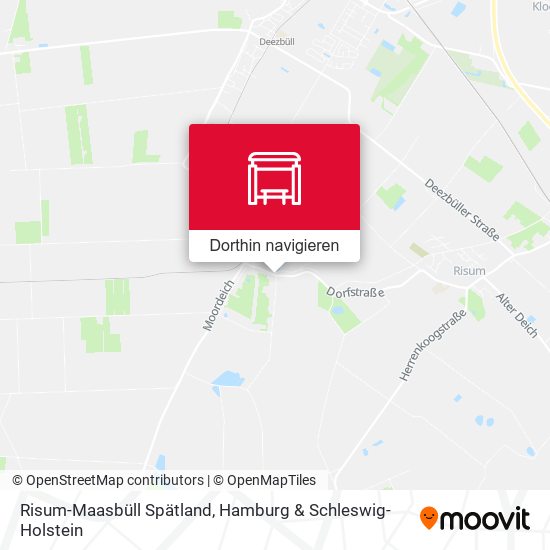 Risum-Maasbüll Spätland Karte