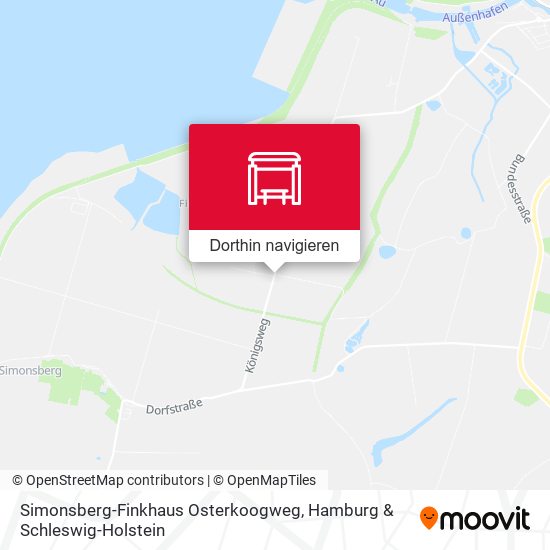 Simonsberg-Finkhaus Osterkoogweg Karte