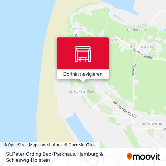 St.Peter-Ording Bad/Parkhaus Karte